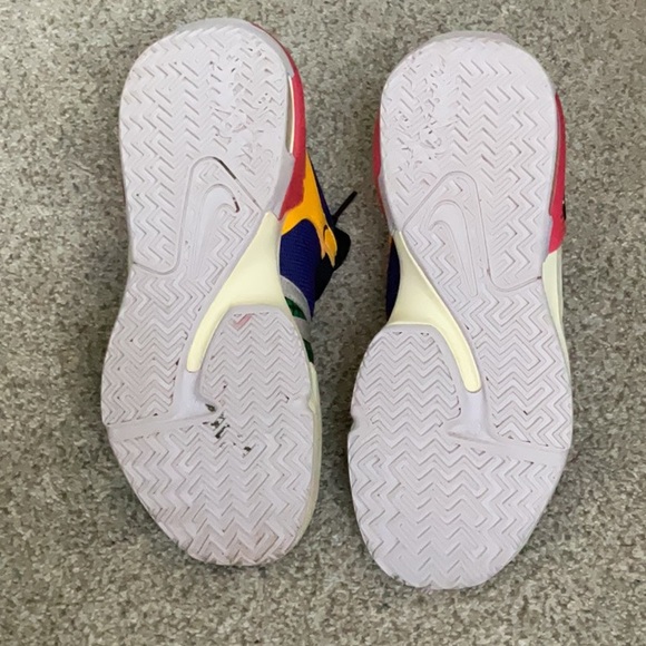 Nike Green and Orange Sneakers Modern Athletic Design LeBron shoes - Picture 2 of 5